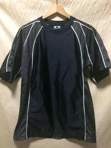 MEGROOSHI 게임 셔츠 메쉬 절개 티셔츠 MADEinUSA M