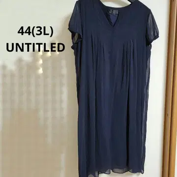 3L 언타이틀 UNTITLED 빅 사이즈 네이비 원피스 일본제