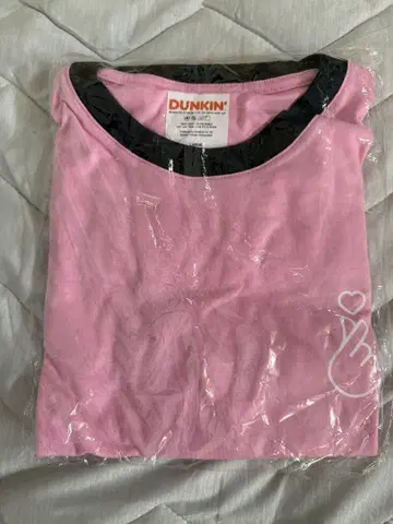 필리핀 한정판 DUNKIN' 핑크 티셔츠