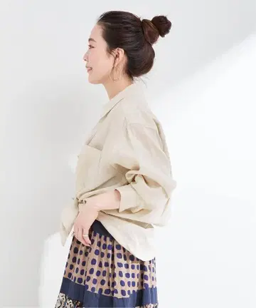 새상품 B.C.STOCK 프렌치 린넨 레귤러 셔츠