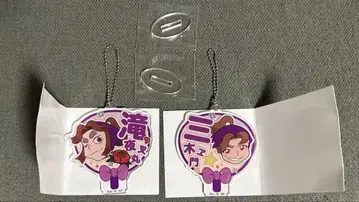 닌자 타마 란타로 데코 부채 키체인 히라타키 야샤마루 타무라 미키에몬