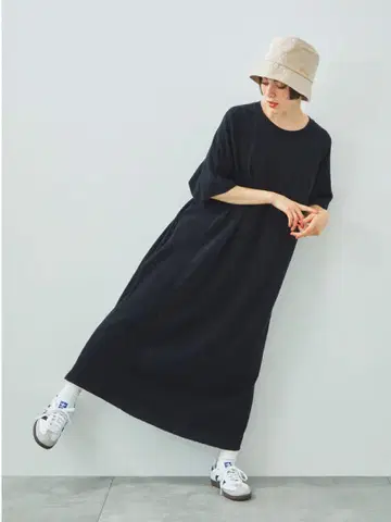 SALE/SM2/미사용 새상품 택/와플 절개 원피스/블랙