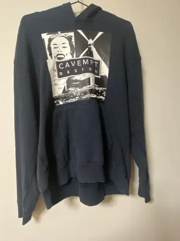 CAVEMPT DESIGN 네이비 후드티