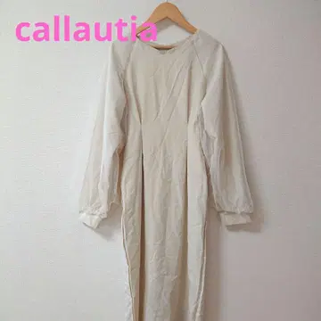 callautia 아이보리 긴팔 원피스 루즈한 실루엣 인기