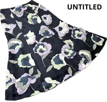 UNTITLED 언타이틀 꽃무늬 머메이드 스커트 정가 19,800엔