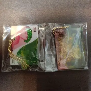 위키드 가챠가챠 엘파바&그린다 글리터 스윙 키체인