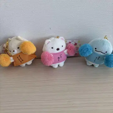 스미코구라시 검정 응원 매달아 놓는 봉제 인형 한정 3종 세트