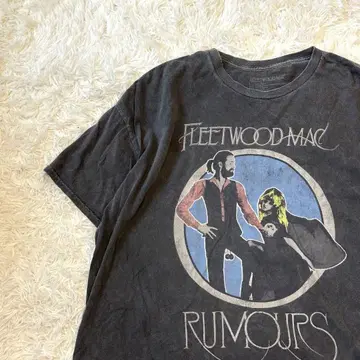 FLEETWOOD MAC 밴드 티셔츠 차콜 그레이 XXL 오니 페이드