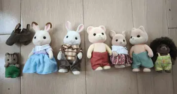 실바니안 패밀리 인형 본체 8개 세트
