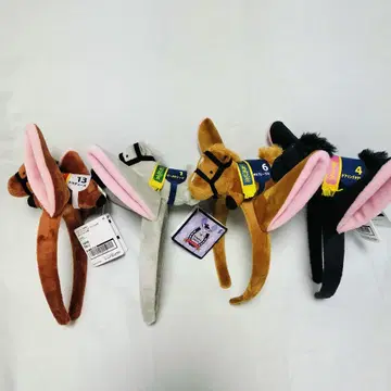 전종 서러브레드 컬렉션 마스코트가 달린 머리띠 2개