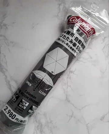 로손 한정판 콜맨 우천 겸용 자동 개폐 접이식 우산