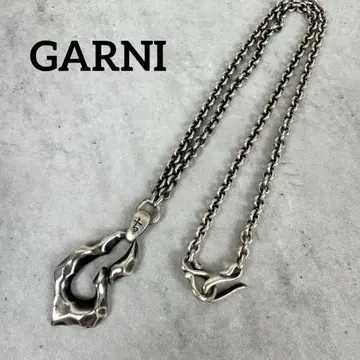 GARNI 가르니 크로키 G 로고 디자인 실버 목걸이