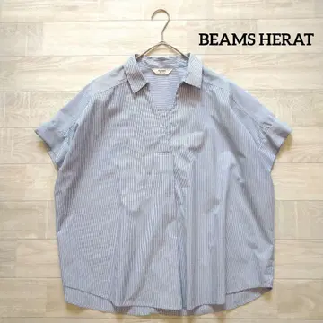 BEAMS HERAT 빔즈 하트 스키퍼 이후 단추 여닫이 셔츠 블라우스