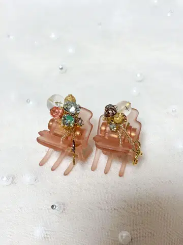콤플렉스 비즈 헤어 클립