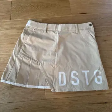 DSTG 플리츠 스커트 베이지
