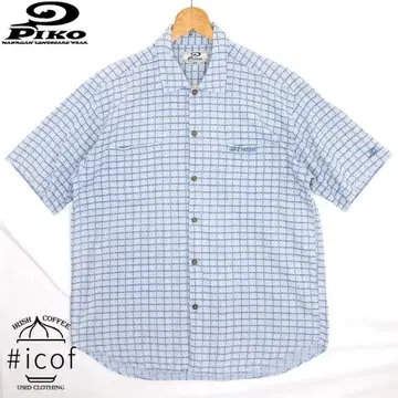 90s 00s Y2K PIKO 피코 빅 사이즈 반팔 셔츠 a290