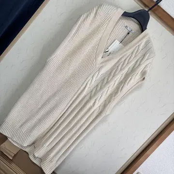 ZARA 니트 스웨터 베스트 롱 슬리브리스 탑 XL 원피스