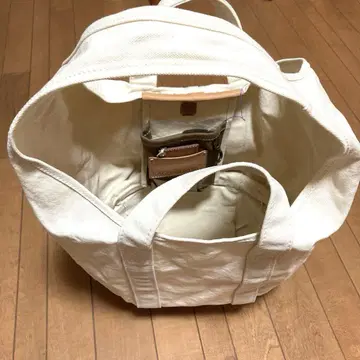 에바고스 ebagos 캔버스 바스켓 백