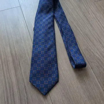 Artigianale 꽃무늬 넥타이 파랑