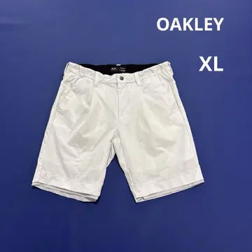 오클리 하프 팬츠 XL 남성용 화이트 빅 사이즈 자수 스컬