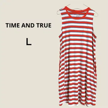 TIME AND TRUE 슬리브리스 미니 원피스 L 사이즈