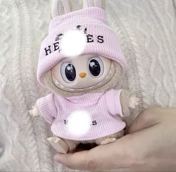 labubu 라부부 옷 갈아입기 의류 H 2개 세트 핑크