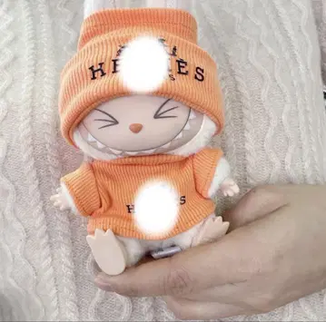 labubu 라부부 옷 갈아입기 의류 H 2개 세트 오렌지