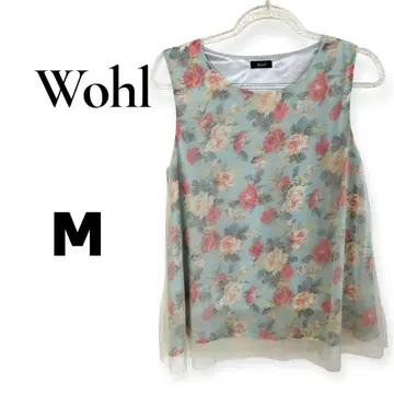 Wohl 꽃무늬 탱크탑 M 사이즈