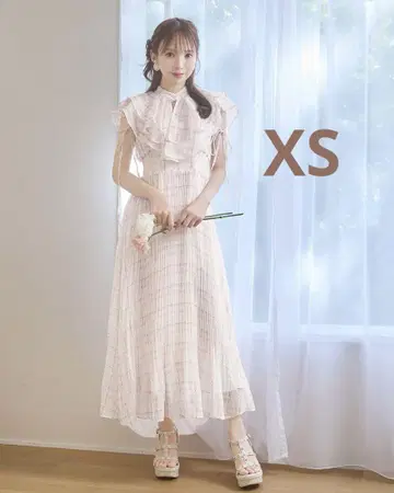 미셸 마카롱 케이프 리본 원피스 XS