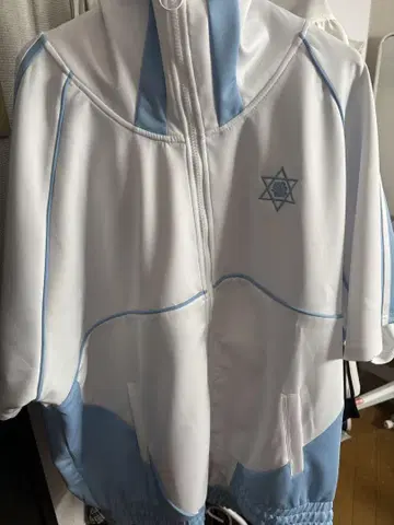 가격 인하 가능 TSYCHO NATION 사이코네이션 스카이블루 후드티