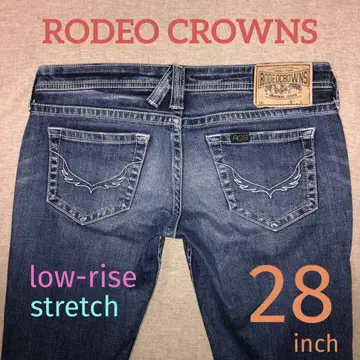 RODEO CROWNS 로우라이즈 데님 스트레치 28인치