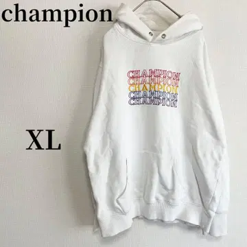 샴피온 후드티 [XL] 화이트 스포티 캐주얼 빈티지 코디 스트릿