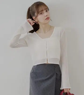 백 드로스트 시어 가디건 CHICO 치코