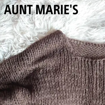AUNT MARIE'S 브라운 긴팔 니트