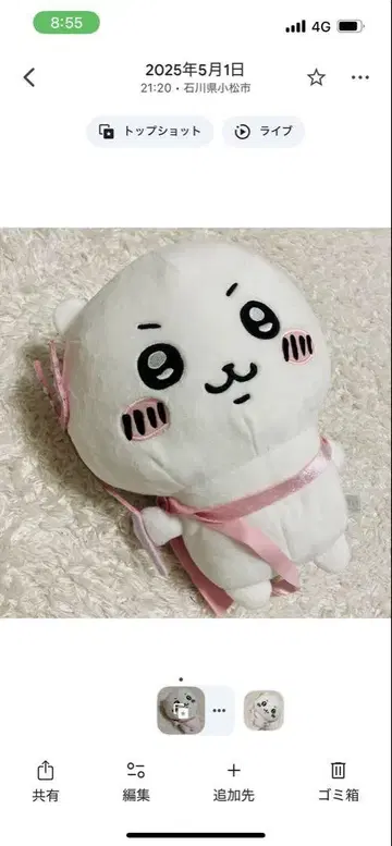 치이카와 (먼작귀) 미래의 꿈 BIG 봉제 인형