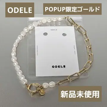 ODELE 오돌 POPUP 한정판 골드 펄 목걸이 초커