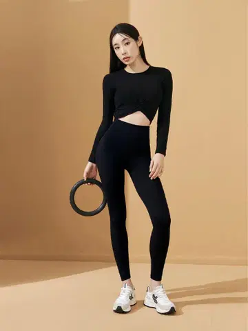 새상품[XEXYMIX] 시그니처 300N 슈퍼 라이트 9부 레깅스