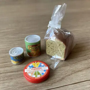 수입 마켓 호밀 빵으로 아침 식사 세트 불규칙 메가 하우스 미니 컬렉션