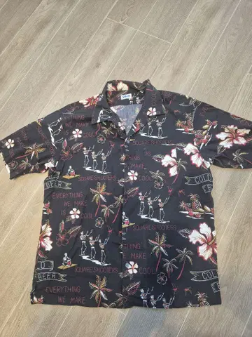 Schott 하와이안 프린트 알로하 셔츠 XL