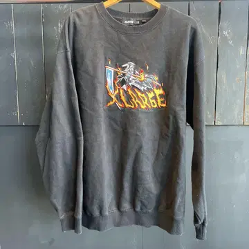 XLARGE 블랙 맨투맨 XL