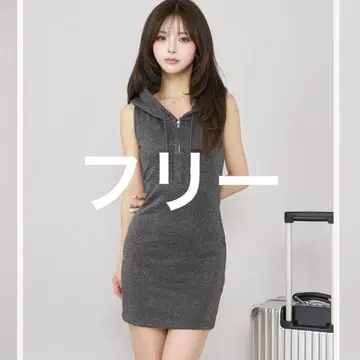 Darich 다리치 라메스웨트 미니 원피스 C-GRY 프리 사이즈
