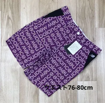 뉴발란스 골프 팬츠 블록 보더 로고 숏 팬츠