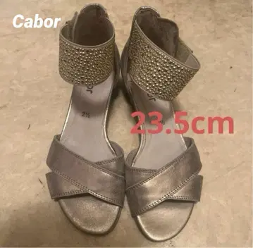Cabor 비쥬 장식 스트랩 샌들 23.5cm