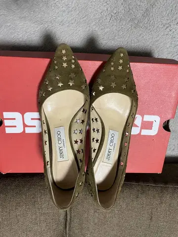 JIMMY CHOO 올리브 그린 하이힐