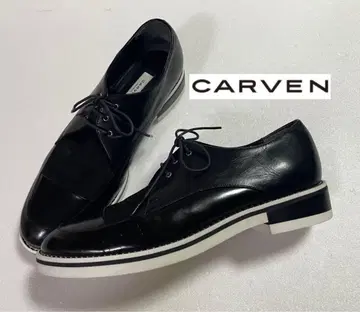 carven 칼벤 가죽 스웨이드 가죽 신발 레이스업 슈즈