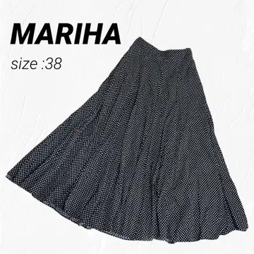 MARIHA 마리하 달빛 스커트 플레어 스커트 도트 도트 무늬 38