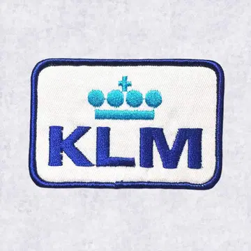 KLM 네덜란드 항공 빈티지 로고 와펜 1971년대