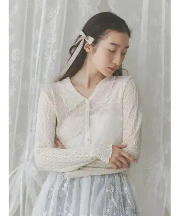 메리 제니 포그 컬러 블록 카디건