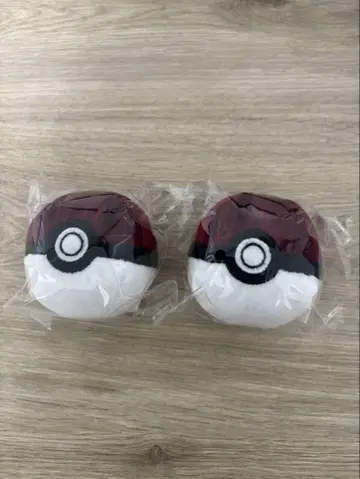 포켓몬 코메다 커피점 소파 패턴 원단 몬스터 볼 키링 2개