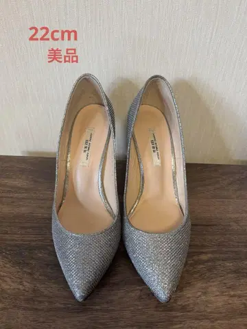 실버 스틸레토 하이힐 새상품급